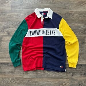 Tommy Jeans Colorblock Rugby Shirt
